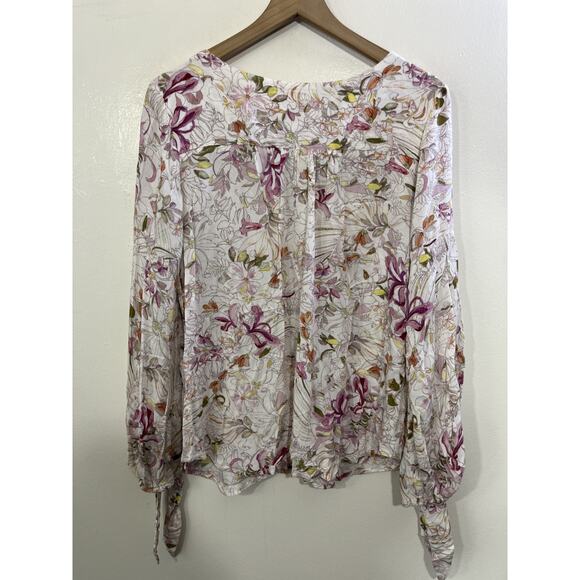 Romantic Cottagecore Boho Fairy Floral Top M Whimsical Dainty Parisian Coquette - Picture 2 of 15